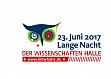 16. Lange Nacht der Wissenschaften am 23. Juni 2017 in Halle (Saale)