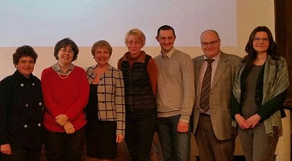 Das Bild zeigt die Referenten des thematischen Blocks.
Von links nach rechts: S. Archaimbault, M. C. Bragone, S. Mengel, T. Chelbaeva, O. Siebert, L. V. Moskovkin, D. Grbić