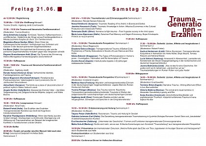 Aktualisiertes Programm der tagung TGE Juni 2019