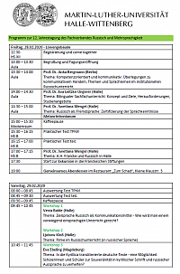 Seite 1 des Programms